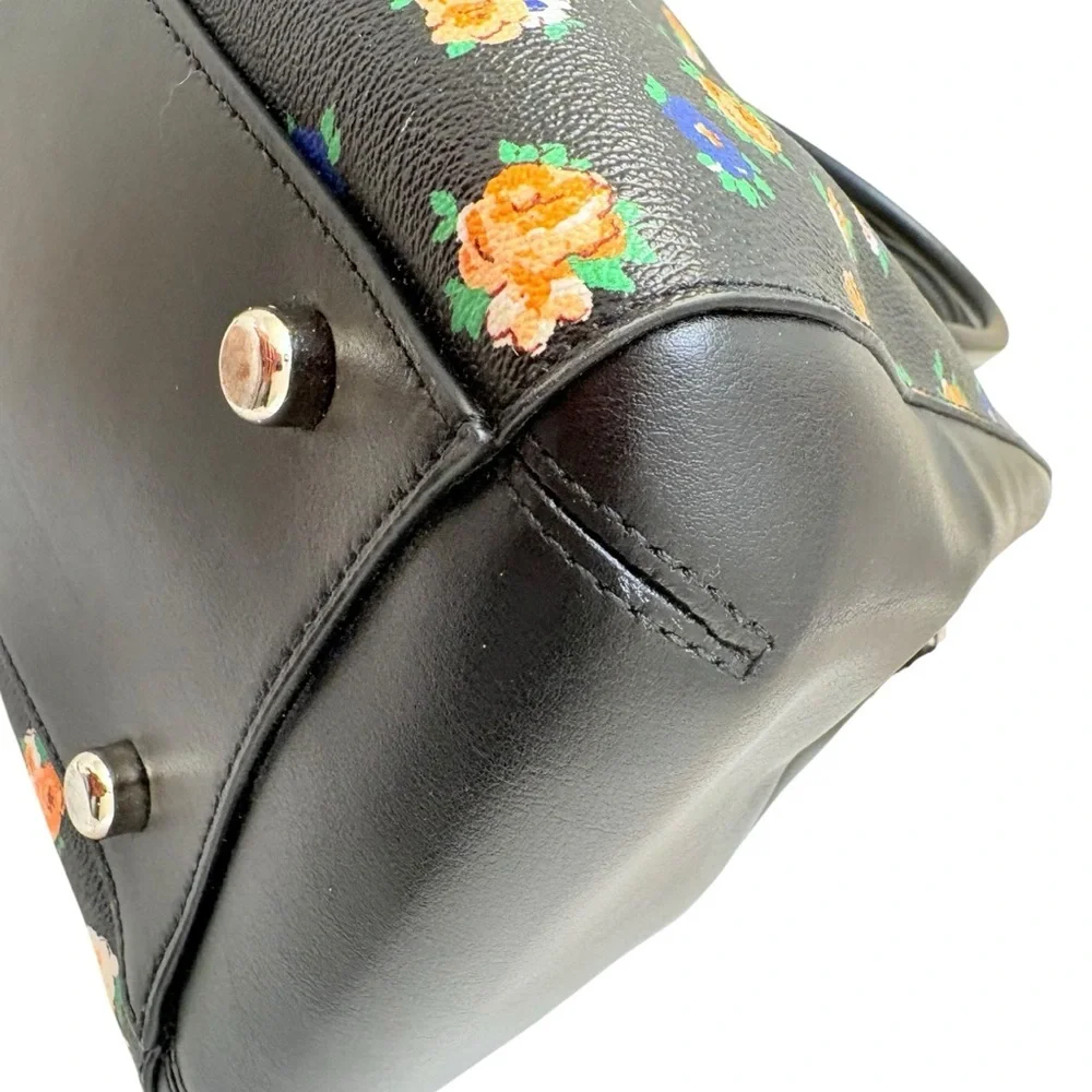 COACH F 57629 FLORAL MULTI CILOR TOTE HANDBAG SHOULDER bag